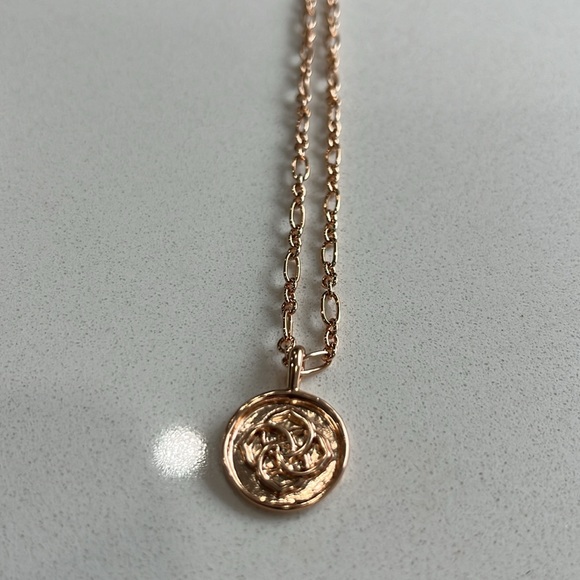 KENDRA SCOTT DIRA ROSE GOLD PLATED COIN PENDANT NECKLACE BRAND NEW - Picture 7 of 10